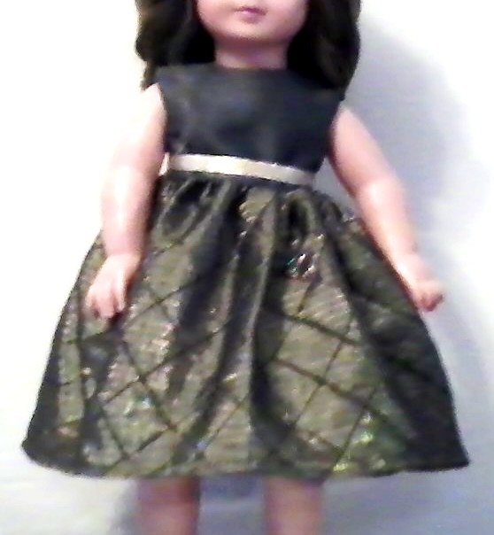 Doll dress sown by Aletheia, Betsy and Hope, 2020