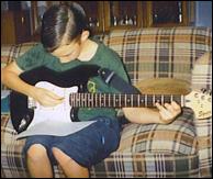 Peter on electric guitar