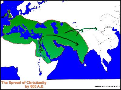 6th Century Map