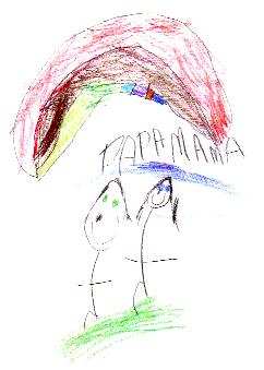 'Papa and Mama' by Lilly, age 6